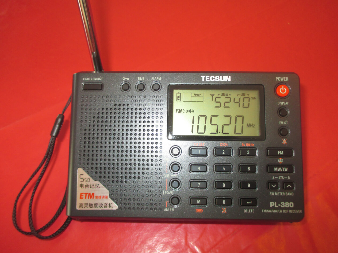 Radio Tecsun PL380 sur la bande FM